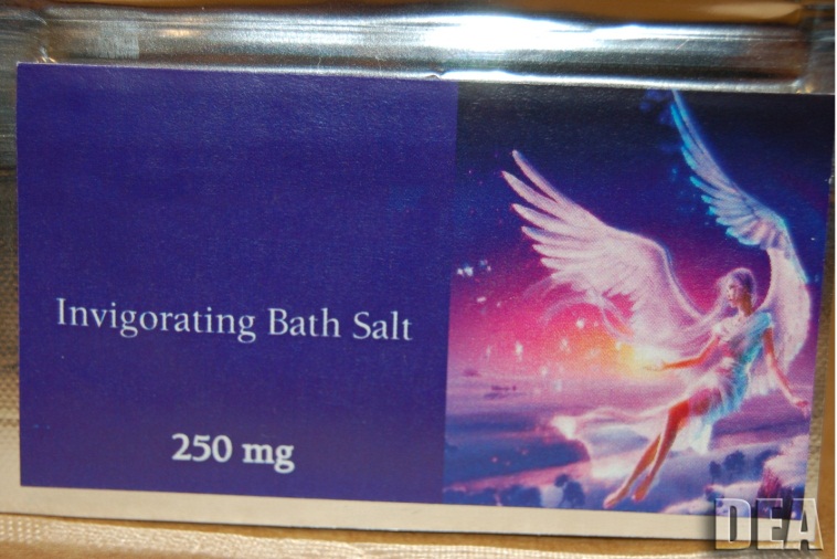 Bath salts label