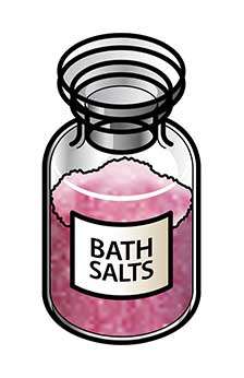 Illustration of a jar of bath salts
