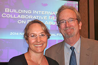 Marya Hynes, Organization of American States, and NIDA International Program Director Steven W. Gust, Ph.D.