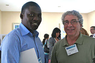 Matthew Onoja, Nigeria, and David Metzger, University of Pennsylvania