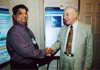 Dr. Rao Rapaka (left) and Dr. Jerome Karle