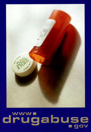 Photo of NIDA Postcard Showing Dangers of Prescription Drugs