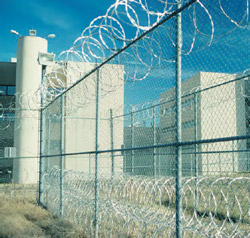 image of a prison fence