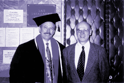 Dr. Alan I. Leshner with Dr. Edwin Zvartau