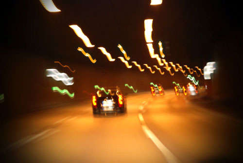 Driving under the influence of alcohol in a tunnel