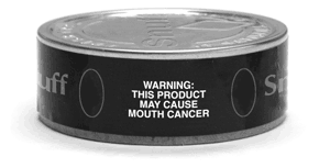 Smokeless Tobacco Warning: This Product May Cause Mouth Cancer