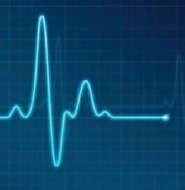 image of an EKG screen