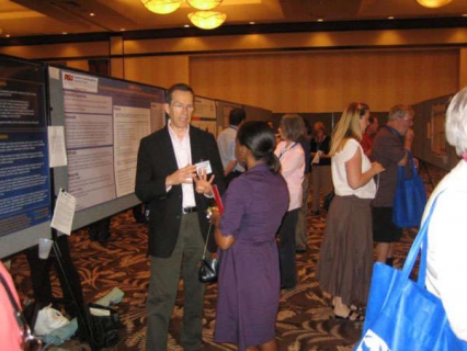 Participants at the NIDA International Research Poster Session at the SPR Annual Meeting
