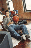Picture of teen with basketball